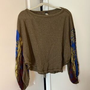 Free People Patterned Peasant Blouse